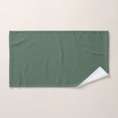 Dusty Eucalyptus Green Solid Color Badhandtuch Set (Handtuch)