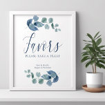 Dusty Eucalyptus Simple Watercolor Foliage Favorit Poster<br><div class="desc">Eukalyptus bevorzugt Schilder mit eleganten Kalligrafien und Eukaluptus-Blätter. Einfaches botanisches Design mit Aquarell und Grün in staubblaugrauem Grün. Ideal für Eukalyptus und botanisches Thema Hochzeit,  Brautparty,  Babydusche etc. Bitte stöbern Sie in meinem Shop - staubige Eukalyptuskollektion - für passende Artikel.</div>
