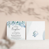 Dusty Eukalyptus Greenerity Wedding Empfang nur Einladung