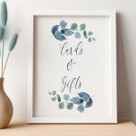 Dusty Eukalyptus Watercolor Grüne Gartenanlage Poster<br><div class="desc">Eukalyptuskarten und -geschenke zeichnen sich durch elegante Kalligraphie- und Eukaluptuszeichen aus. Sie zeichnen sich durch ihre Blätter aus. Einfaches botanisches Design mit Aquarell und Grün in staubblaugrauem Grün. Ideal für Eukalyptus und botanisches Thema Hochzeit, Brautparty, Babydusche etc. Bitte stöbern Sie in meinem Shop - staubige Eukalyptuskollektion - für passende Artikel....</div>