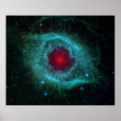 Dusty Eye of Helix Nebula by Spitzer Telescope Poster (Vorne)