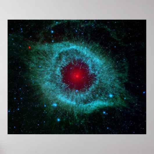 Dusty Eye of Helix Nebula by Spitzer Telescope Poster (Vorne)