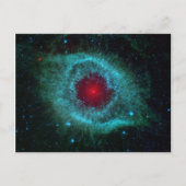 Dusty Eye of Helix Nebula by Spitzer Telescope Postkarte (Vorderseite)