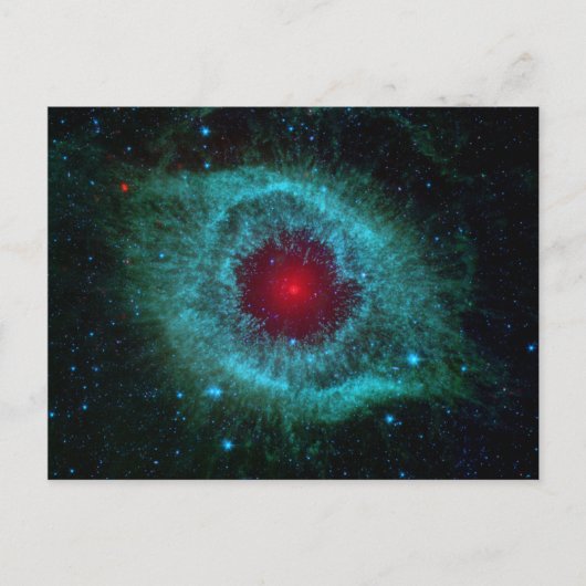 Dusty Eye of Helix Nebula by Spitzer Telescope Postkarte (Vorderseite)