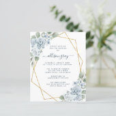 Dusty Floral Baptisse (Stehend Vorderseite)