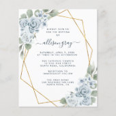 Dusty Floral Baptisse (Vorderseite)