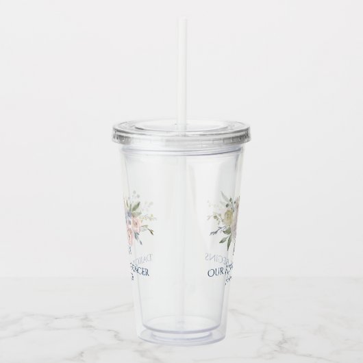 Dusty Floral | Pastel Adventure fängt Keepake an Acryltrinkbecher (Rechts)