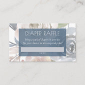 Dusty Floral | Raffel für Babydusche Begleitkarte (Vorderseite)