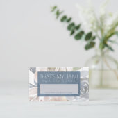 Dusty Floral | Song Request for Smoky Blue Pastel  Begleitkarte (Stehend Vorderseite)