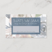 Dusty Floral | Song Request for Smoky Blue Pastel  Begleitkarte (Vorderseite)