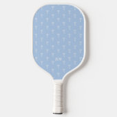 Dusty French Something Blue Classic Coquette Bow Pickleball Schläger (Rückseite)