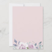 Dusty Garden Floral Engagement Party Ankündigung (Rückseite)