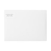 Dusty Gold and Blue Wedding Address (Vorderseite)