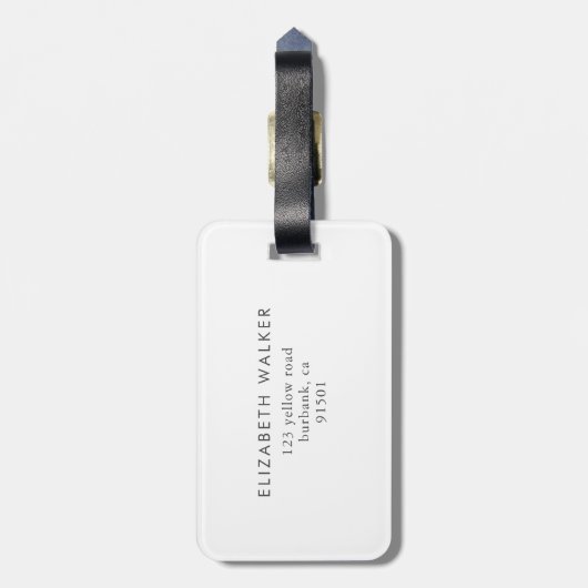 Dusty Gold ⎢ Monogram Gepäckanhänger (Rückseite vertikal)