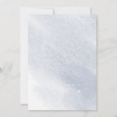 Dusty Gold und Blue ⎥ Bridal Dusche Einladung (Rückseite)