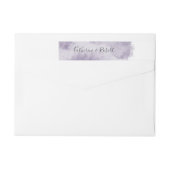 Dusty Gold und Lila Hochzeitadresse (Rückseite)