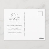 Dusty Gold und Mauve | FOTO SAVE THE DATE Postkarte (Rückseite)