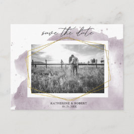 Dusty Gold und Mauve | FOTO SAVE THE DATE Postkarte