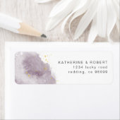 Dusty Gold und Mauve Return Address Label (Insitu)