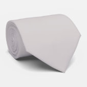 Dusty Gray Soft Pastel Solid Color Krawatte (Gerollt)