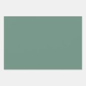 Dusty Green Arabesque Geometric Pattern Geschenkpapier Set (Vorderseite 3)