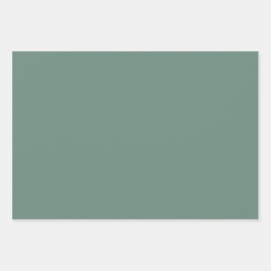 Dusty Green Arabesque Muster Geschenkpapier (Vorderseite 3)