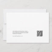 Dusty Green Boho Arch Foto QR-Code Save the Date Einladung (Rückseite)