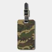 Dusty Green Camouflage Gepäckanhänger (Vorderseite vertikal)