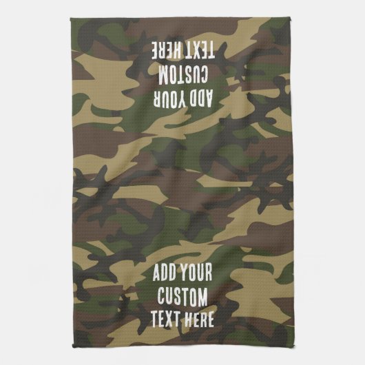 Dusty Green Camouflage Geschirrtuch (Vertikal)