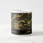 Dusty Green Camouflage Jumbo-Tasse (Vorderseite)