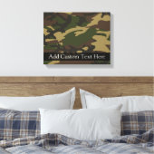 Dusty Green Camouflage Leinwanddruck (Insitu (Schlafzimmer))