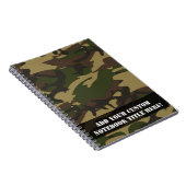 Dusty Green Camouflage Notizblock (Rechte Seite)