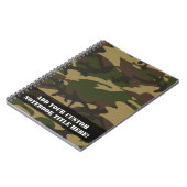 Dusty Green Camouflage Notizblock (Linke Seite)
