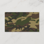 Dusty Green Camouflage Visitenkarte (Rückseite)