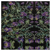 Dusty Green Columbine Fabric Stoff (Nahaufnahme)