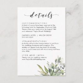 Dusty Green Eucalytus Begleitkarte