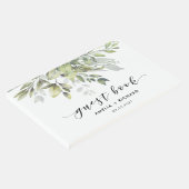 Dusty Green Eucalytus Gästebuch (Ecke)