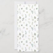 Dusty Green Eukalyptus Greenerity Wedding Menu (Rückseite)