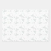 Dusty Green Kids Eid Mubarak Geschenkpapier Set (Vorderseite)