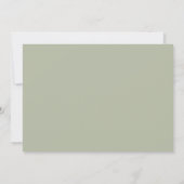 Dusty Green Lässig Handwriting The Knot Save The Date (Rückseite)