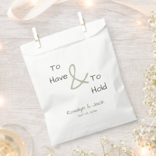 Dusty Green Lässig Handwriting zu haben und zu hal Geschenktütchen