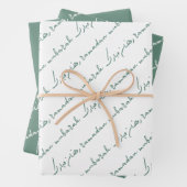 Dusty Green Ramadan Mubarak Bilingual Geschenkpapier Set (Beispiel)