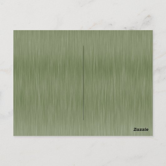 Dusty Green Shiny Elegant Sparkly Save the Date Postkarte (Rückseite)