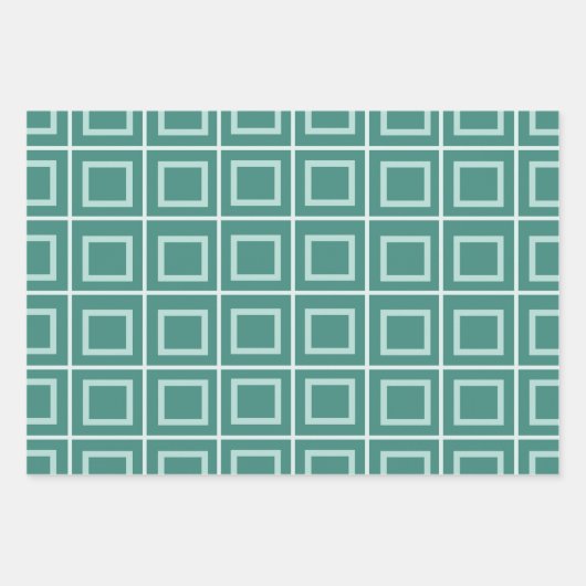 Dusty Green und Gold Geschenkpapier Set (Vorderseite 3)