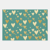 Dusty Green und Gold Geschenkpapier Set (Vorderseite 2)