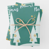 Dusty Green und Gold Geschenkpapier Set (Beispiel)