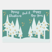 Dusty Green und Gold Geschenkpapier Set (Vorderseite)