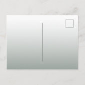 Dusty grüne Blumen Brautdusche Einladung Postkarte (Rückseite)