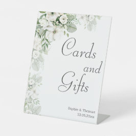 Dusty grüne Rose Aquarell Hochzeit Sockelschild