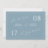 Dusty Hütte Save the Date Hochzeitsankündigung (Vorderseite)